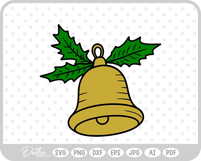Bells Christmas Wedding Bell SVG DottieDigitals 