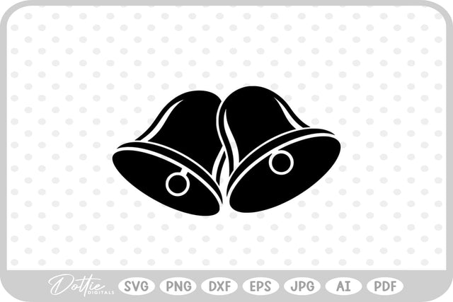 Bells Christmas Wedding Bell SVG DottieDigitals 
