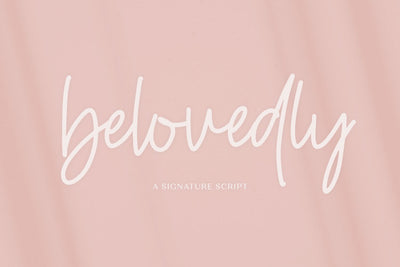 Belovedly Signature Script Font Font Beck McCormick 