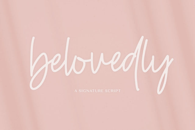 Belovedly Signature Script Font Font Beck McCormick 