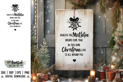 Beneath the mistletoe SVG SVG Boertiek 