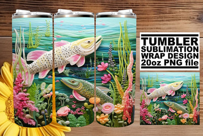 Beneath the Surface Sublimation Tumbler Wrap Sublimation afrosvg 