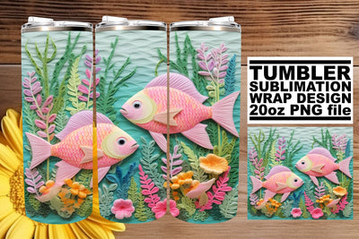 Beneath the Waves Sublimation Tumbler Wrap Sublimation afrosvg 
