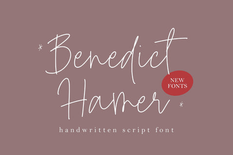 Benedict Hamer Handwritten Script Font Font Balpirick 