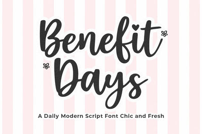 Benefit Days Font Studio Natural Ink 