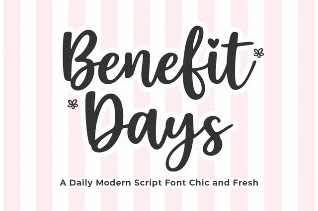 Benefit Days Font Studio Natural Ink 