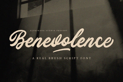 Benevolence - Brush Script Font Alpaprana Studio 
