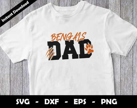 Bengals Dad SVG Cut File, Bengals logo SVG Design, Bengals Dad Football, T-Shirt Sublimation Design Png SVG Arthur Arellano 