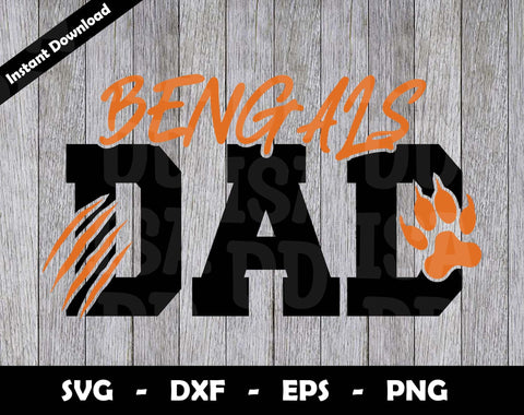 Bengals Dad SVG Cut File, Bengals logo SVG Design, Bengals Dad Football, T-Shirt Sublimation Design Png SVG Arthur Arellano 