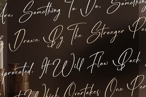 Benithany Geollyckas - Modern Signature Font Font Letterena Studios 