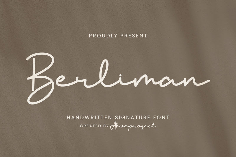 Berliman Font ahweproject 