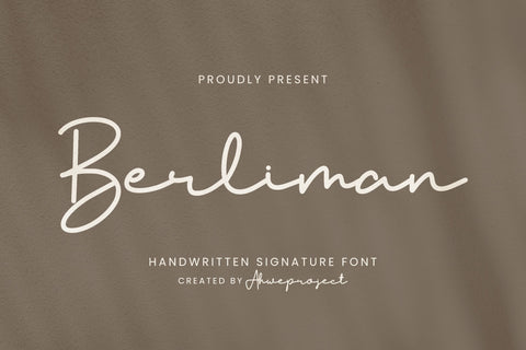 Berliman Font ahweproject 
