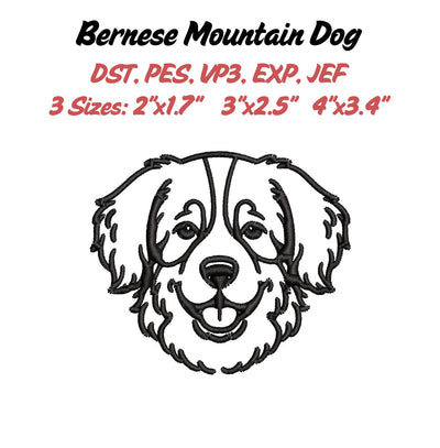Bernese Mountain Dog Embroidery File Embroidery/Applique DESIGNS Stitched Haus 