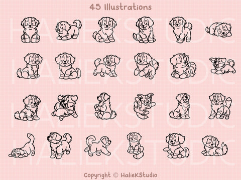 Bernese Mountain Dog SVG Design Set SVG HalieKStudio 