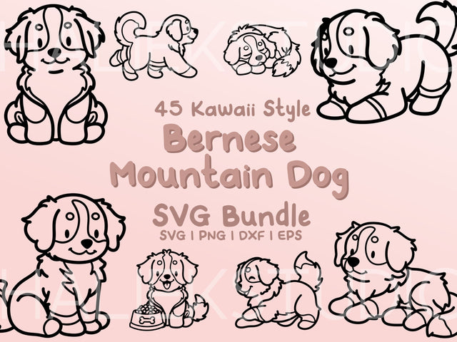 Bernese Mountain Dog SVG Design Set SVG HalieKStudio 