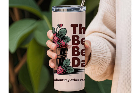 Berry Best Dad 20oz Tumbler Design Sublimation DesignSVG 