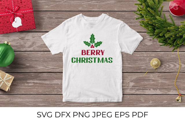 Berry Christmas SVG. Funny Christmas quote SVG LaBelezoka 