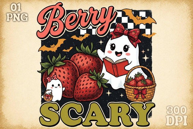 Berry Scary Png-Halloween Cute Ghost Png Sublimation designartist 