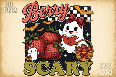 Berry Scary Png-Halloween Cute Ghost Png Sublimation designartist 