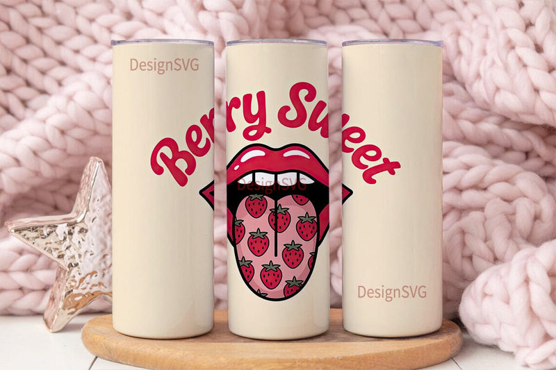 Berry Sweet 20oz Tumbler Wrap Sublimation DesignSVG 