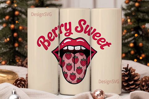Berry Sweet 20oz Tumbler Wrap Sublimation DesignSVG 