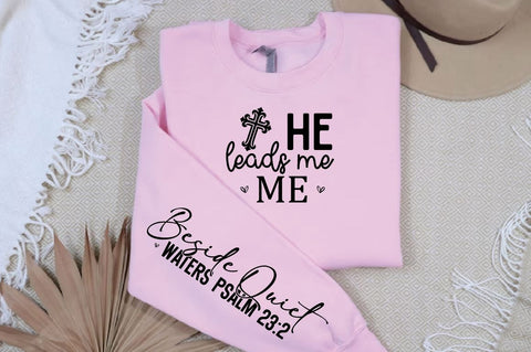 Beside Quiet waters Psalm 23 2 Sleeve SVG Design, Christian Sleeve SVG, Faith SVG Design, Jesus Sleeve SVG SVG Regulrcrative 