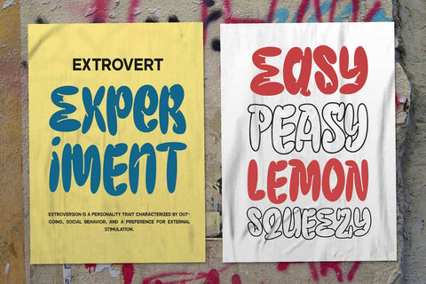 Besmond Chicken - Bubbly Display Font Arterfak Project 