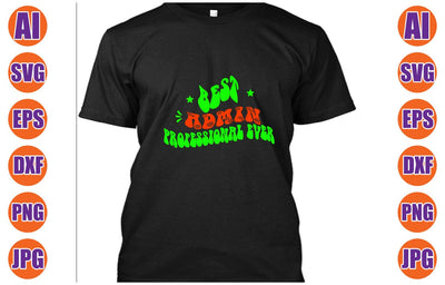 Best Admin Professional Ever Retro SVG Syaman 