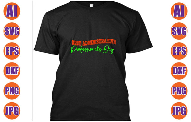 Best Administrative Professionals day Retro Design SVG Syaman 