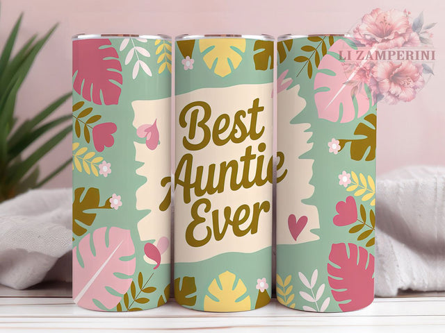 Best Auntie Ever Tumbler Design, Best Aunt Present, Favorite Aunt Gift, Family Love Design, Aunt Squad Tumbler, Special Aunt Gift, Aunt Life Art Sublimation Li Zamperini 
