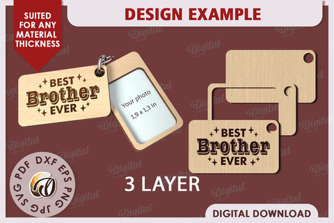 Best Brother Ever SVG. Family Keychain Laser Cut SVG Evgenyia Guschina 
