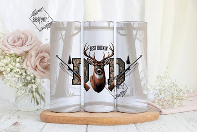 Best Buckin' Dad 20oz Tumbler Sublimation sassyprint 
