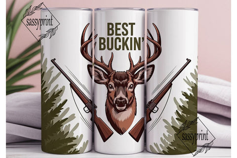 Best Buckin' Dad 20oz Tumbler Sublimation sassyprint 