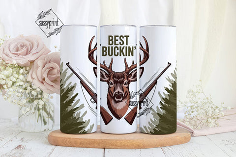 Best Buckin' Dad 20oz Tumbler Sublimation sassyprint 