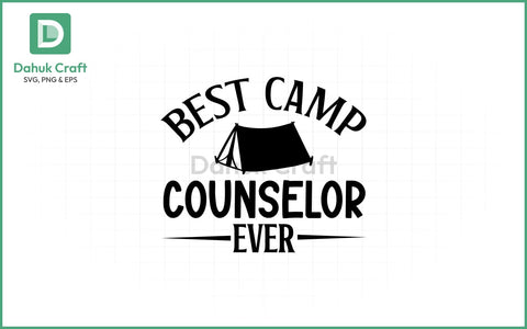 Best Camp Counselor SVG PNG & EPS V1 SVG dahukdesign 