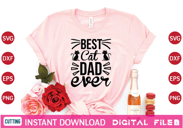 best cat dad ever svg SVG designer krishna 