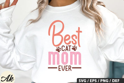 Best cat mom ever SVG Design SVG akazaddesign 