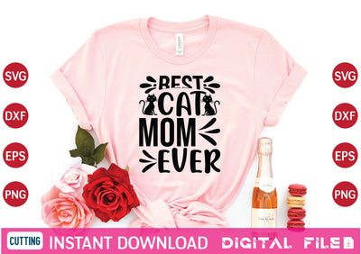 best cat mom ever svg SVG designer krishna 