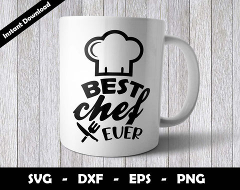 Best Chef Ever SVG Cut File, Best Chef Ever SVG Design SVG Arthur Arellano 