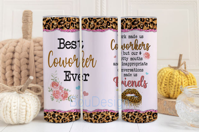 Best Coworkers Ever Gifts, Coworker Ever 20oz Tumbler Sublimation Wrap, Sublimation PNG 20 oz Skinny Tumbler Sublimation Sublimation BouDesign 