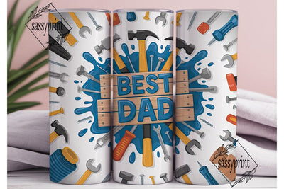 Best Dad 20oz Tumbler Wrap Sublimation sassyprint 