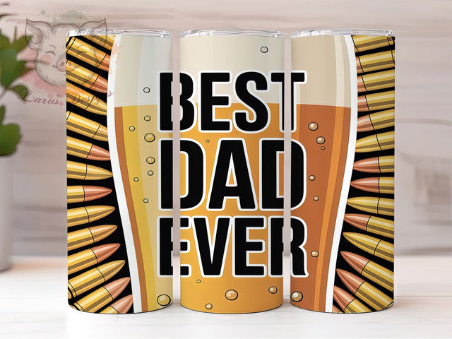 Best Dad Beer Lover Tumbler, Beer Lover Sublimation Design, Father’s Day Beer Art, 20oz Dad Tumbler, Whimsical Beer Mug, Festive Dad Cup, Celebratory Beer Wrap Sublimation Lara' s Designs 