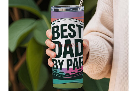 Best Dad By Par 20oz Tumbler Wrap Sublimation DesignSVG 