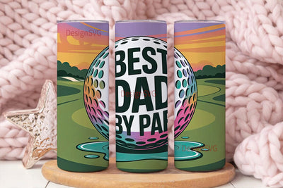 Best Dad By Par 20oz Tumbler Wrap Sublimation DesignSVG 