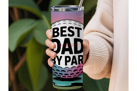 Best Dad By Par 20oz Tumbler Wrap Sublimation DesignSVG 