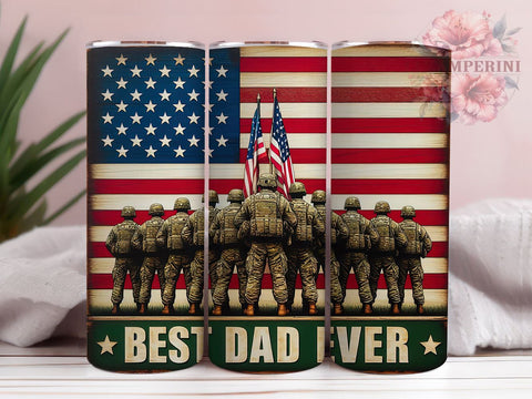 Best Dad Ever 20oz Tumbler , American Flag Dad Tumbler, Straight & Tapered Tumbler Wrap, Instant Digital Download Sublimation Li Zamperini 