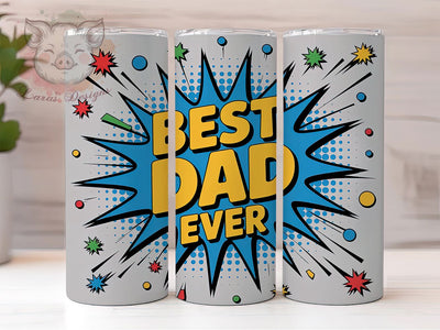 Best Dad Ever 20oz Tumbler Wrap, Dad Quote, Father’s Day Gift, Funny Dad Design, Family Love, 20oz Tumbler Wrap, Sublimation PNG Sublimation Lara' s Designs 