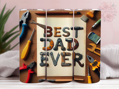 Best Dad Ever 20oz Tumbler Wrap PNG, Fathers Day Tumbler Png, Straight & Tapered Tumbler Wrap, Instant Digital Download Sublimation Li Zamperini 