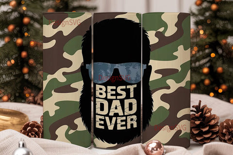 Best Dad Ever 20oz Tumbler Wrap Sublimation DesignSVG 