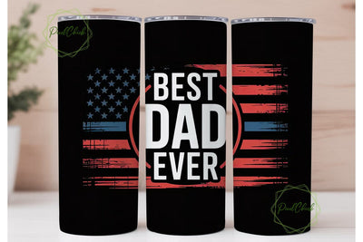 Best Dad Ever 20oz Tumbler Wrap Sublimation PixelChick 